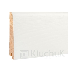 Плинтус деревянный шпонированный Ключук White Plinth 2200х100х19 мм