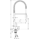 Змішувач для кухні Hansgrohe Axor Starck Semi-Pro (10820000)