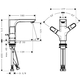Змішувач для раковини Hansgrohe Axor Urquiola 120 (11024000)