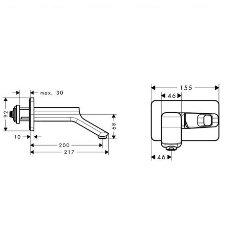 Змішувач для раковини Hansgrohe Axor Urquiola (11026000)