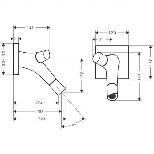 Змішувач для раковини Hansgrohe Axor Starck Organic (12015000)
