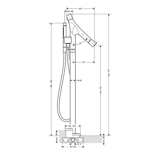 Термостат для ванни та душу Hansgrohe Axor Starck Organic (12016000)