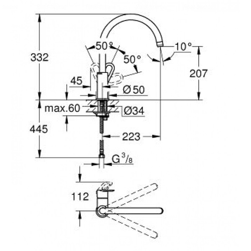 Набір змішувачів Grohe BauLoop 123225K