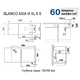 Кухонна мийка Blanco Axia III XL 6S, скляна дошка, дошка антрацит антрацит