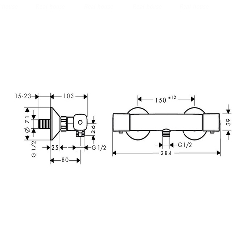 Термостат для душу Hansgrohe Ecostat Universal (13122000)