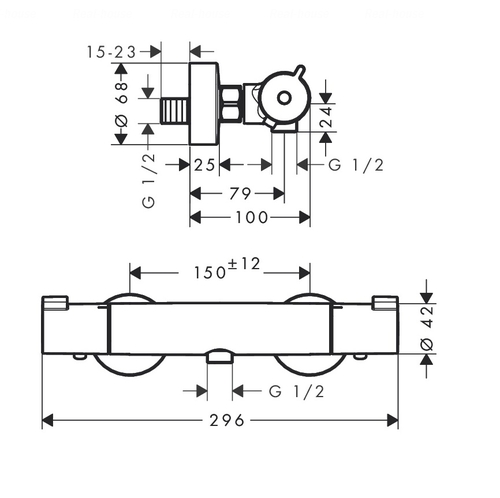Термостат для душу Hansgrohe Ecostat 1001 CL (13211000)