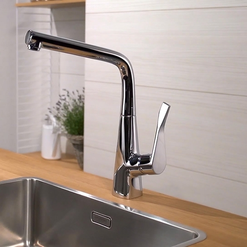 Смеситель для кухни Hansgrohe Metris (14822)  нержавеющая сталь нержавеющая сталь