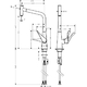 Змішувач для кухні Hansgrohe Metris Select 320 (14884) хром хром