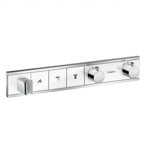Термостат для душу Hansgrohe RainSelect 3 споживача (15356) хром-білий хром-білий