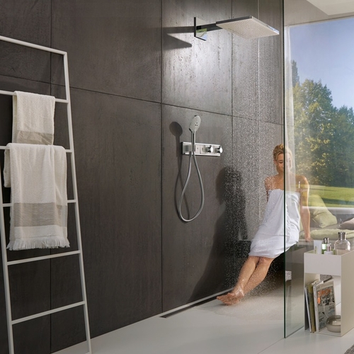 Термостат для душу Hansgrohe RainSelect 3 споживача (15356) хром-білий хром-білий