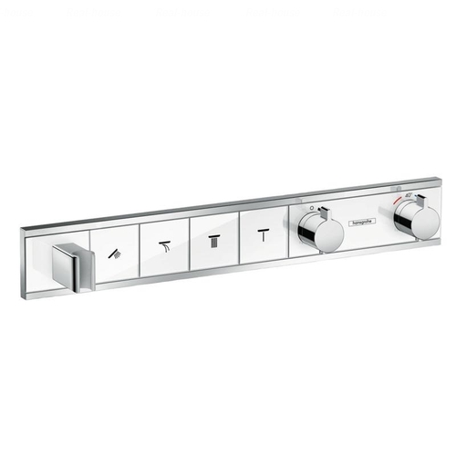 Термостат для душу Hansgrohe RainSelect 4 споживача (15357) хром-білий хром-білий