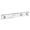 Термостат для душу Hansgrohe RainSelect 5 споживачів (15358) хром-чорний хром-білий