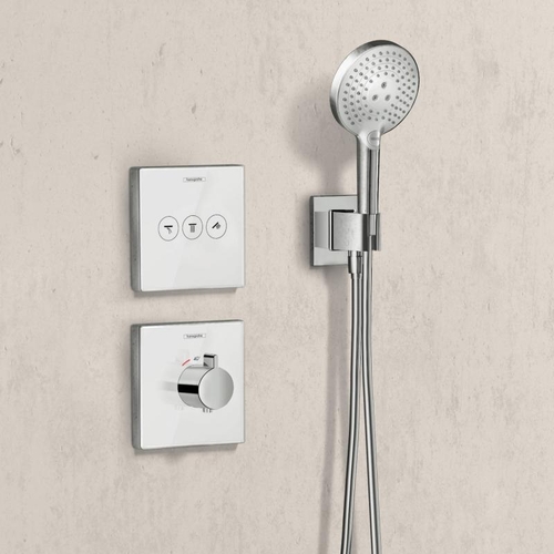 Термостат для душу Hansgrohe ShowerSelect Highflow (15734) білий-хром білий-хром