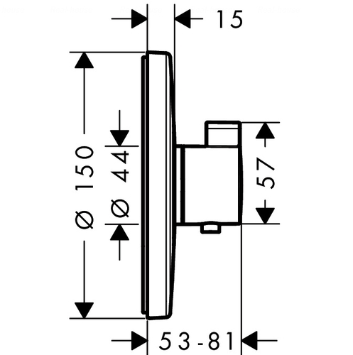 Термостат для душу Hansgrohe Ecostat S (15755000)