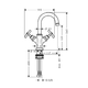 Змішувач для раковини Hansgrohe Axor Montreux 160 (16505) хром хром