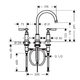 Змішувач для раковини Hansgrohe Axor Montreux 180 (16514000)