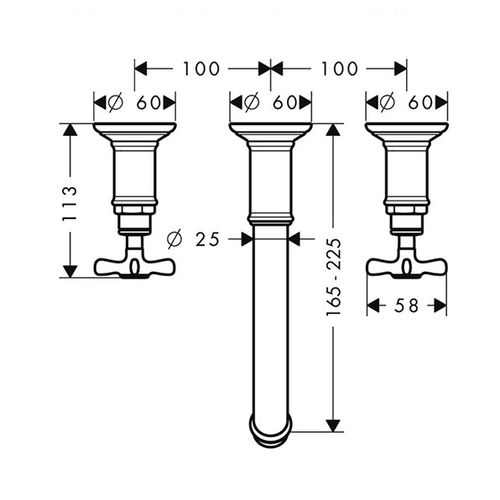 Змішувач для раковини Hansgrohe Axor Montreux (16532000)