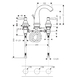 Змішувач для раковини Hansgrohe Axor Carlton 120 (17134) хром хром