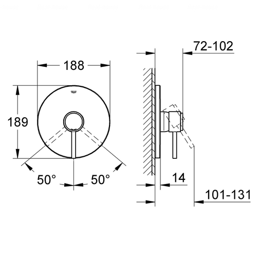 Змішувач для душу Grohe Atrio 19463001
