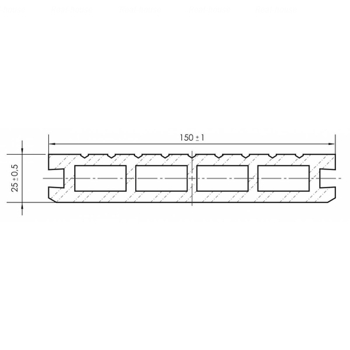 Терасна дошка Porch Multi Teak 3D 23х146х2900 мм 