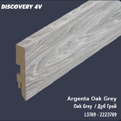 Плінтус Classen Prestige 80 мм Discovery 2400x80x16 L3769 Дуб Аргента сірий L3769 Дуб Аргента сірий