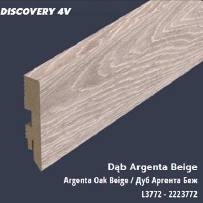 Плінтус Classen Prestige 80 мм Discovery 2400x80x16 L3772 Дуб Аргента бежевий L3772 Дуб Аргента бежевий