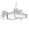 Змішувач для ванни і душу Grohe Eurodisc Joy білий місяць хром