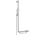 Душовий гарнітур Hansgrohe Unica Comfort Raindance Select S 120 3jet хром-біла, лівостороння хром-біла, лівостороння