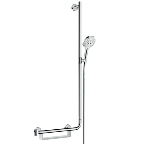 Душовий гарнітур Hansgrohe Unica Comfort Raindance Select S 120 3jet хром-біла, правобічна хром-біла, правобічна