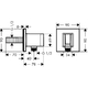 Шланговое подсоединение Hansgrohe Fixfit Porter Square (26486000)