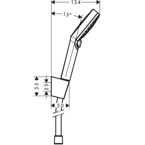 Душовий гарнітур Hansgrohe Crometta Vario 2jet шланг 1250 мм шланг 1250 мм