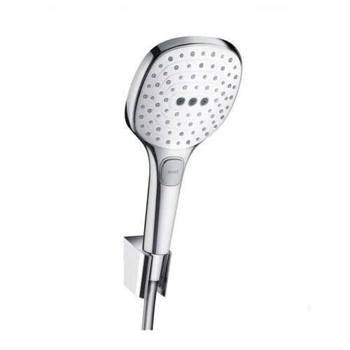 Душовий гарнітур Hansgrohe Raindance Select E 3jet (26720) хром-білий хром-білий