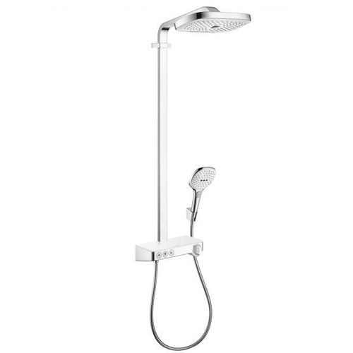 Душова система Hansgrohe Raindance Select E 300 2jet (27127) хром-білий хром-білий