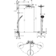 Душова система Hansgrohe Raindance Select S 240 2jet (27129) хром-білий хром-білий
