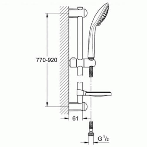 Душовий гарнітур Grohe Euphoria 110 Champagne 3jet (27227001)