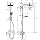 Душова система зі змішувачем Hansgrohe Crometta E 240 1jet (27269000)