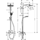Душова система зі змішувачем Hansgrohe Crometta E 240 1jet (27284000)