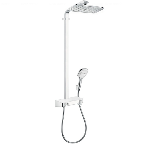 Душова система Hansgrohe Raindance Select E 360 1jet хром-білий хром-білий