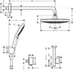 Душова система Hansgrohe Raindance Select S (27297000)