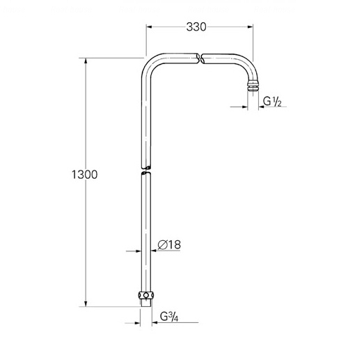 Кронштейн для верхнього душу Grohe Relexa Plus 27304000