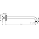 Кронштейн настінний Hansgrohe Axor Montreux Classic 390 мм (27348000)