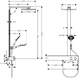 Душова система Hansgrohe Raindance E 300 1jet 600 ST (27363000)