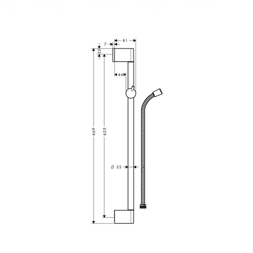 Штанга для душа Hansgrohe Unica Crometta 0.65 м (27328000)