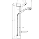 Душовий гарнітур Hansgrohe Crometta 85 Vario 2jet (27764000)