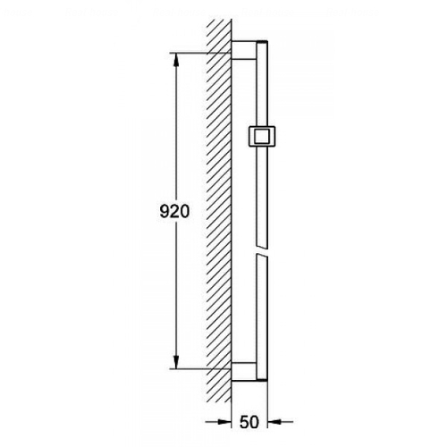 Душевая штанга Grohe Euphoria Cube 900 мм (27841000)