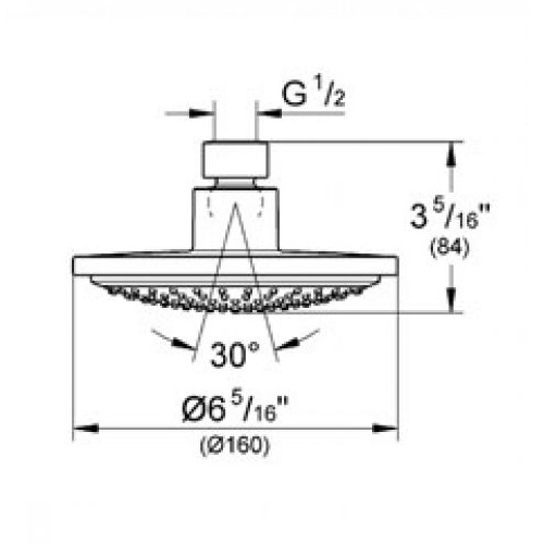 Верхній душ Grohe Euphoria Cosmopolitan Ø 160 мм (28233000)