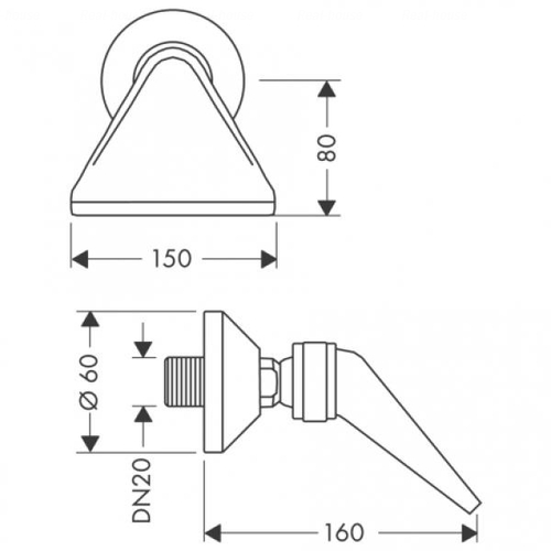 Зливовий душ Hansgrohe (2844000)