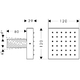 Бічна форсунка Hansgrohe Axor ShowerCollection 120 1jet Square (28491000)