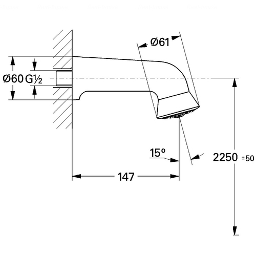 Верхній душ Grohe Relexa Plus Ø 50 мм (28948000)
