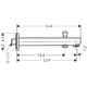 Вилив для ванни Hansgrohe Metris S (31416000)
